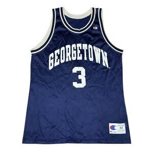 Vintage 90s Champion Georgetown Hoyas Allen Iverson Jersey